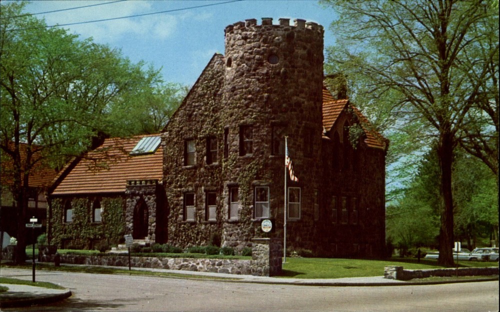 Town Hall East Aurora New York NY ~ 1950s vintage postcard