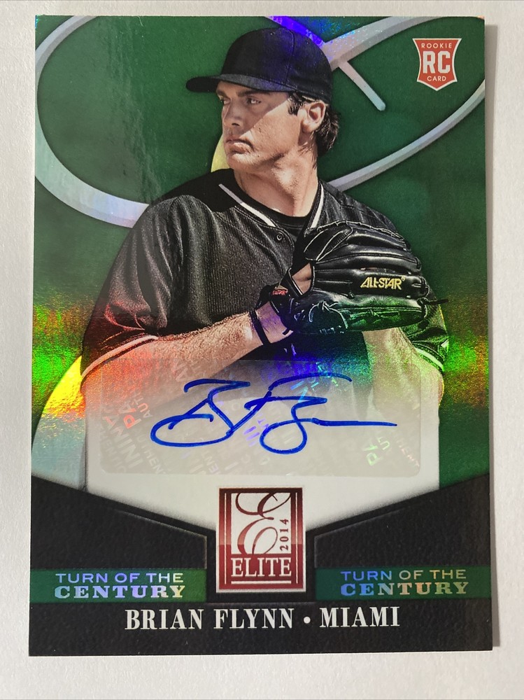 Brian Flynn 2014 Panini Elite Turn Of The Century Rookie RC Autograph Card #70