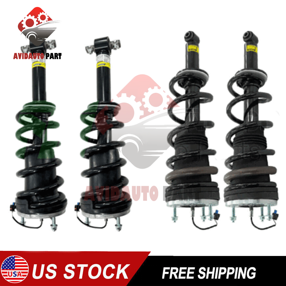 Front & Rear Shock Struts Assys Magnetic Fit Escalade Tahoe GMC Yukon XL 21-24