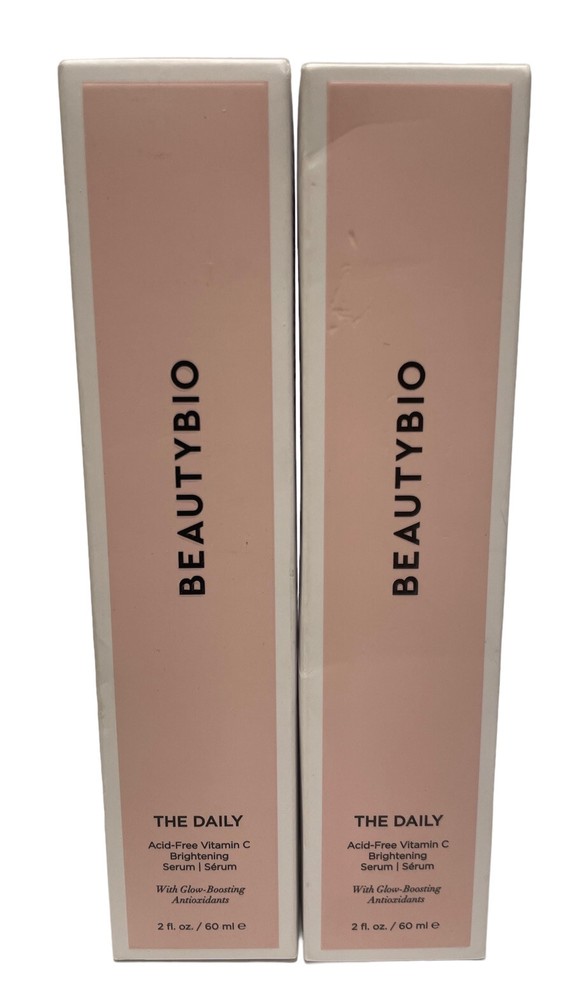 2 Pack BeautyBio The Daily Acid Free Vitamin C Brightening Serum 2 oz Each New-image