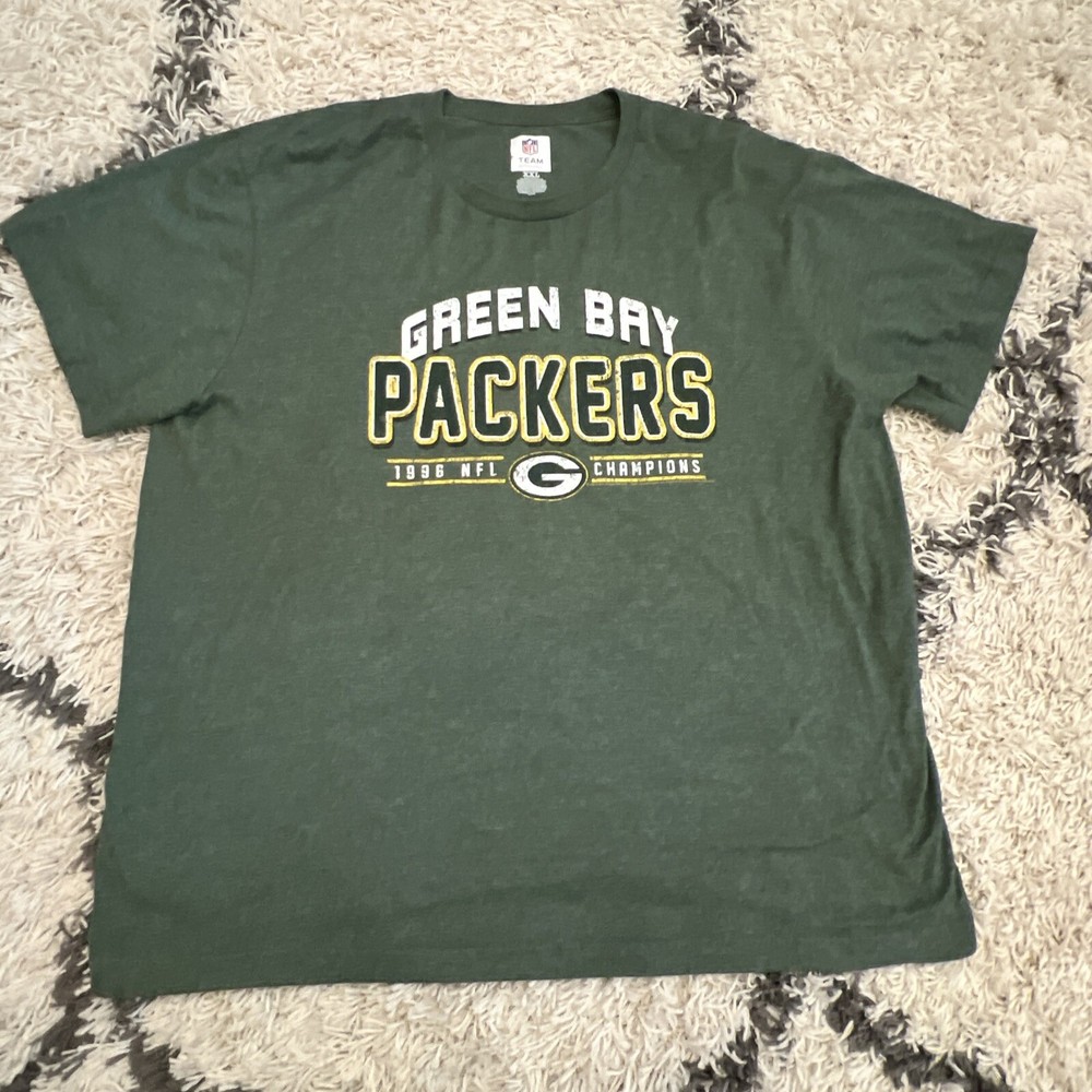 GREEN BAY PACKERS NFL TEAM APPAREL Short Sleeve T SHIRT MEN'S XXL Crew Neck