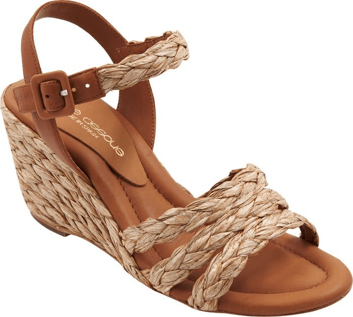 Andre Assous Milena Wedge Sandal Size 36