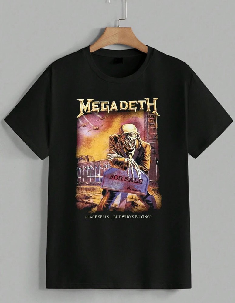 Megadeth T-Shirt Peace Sells But Who's Buying Album Cover Heavy Metal Tee Unisex