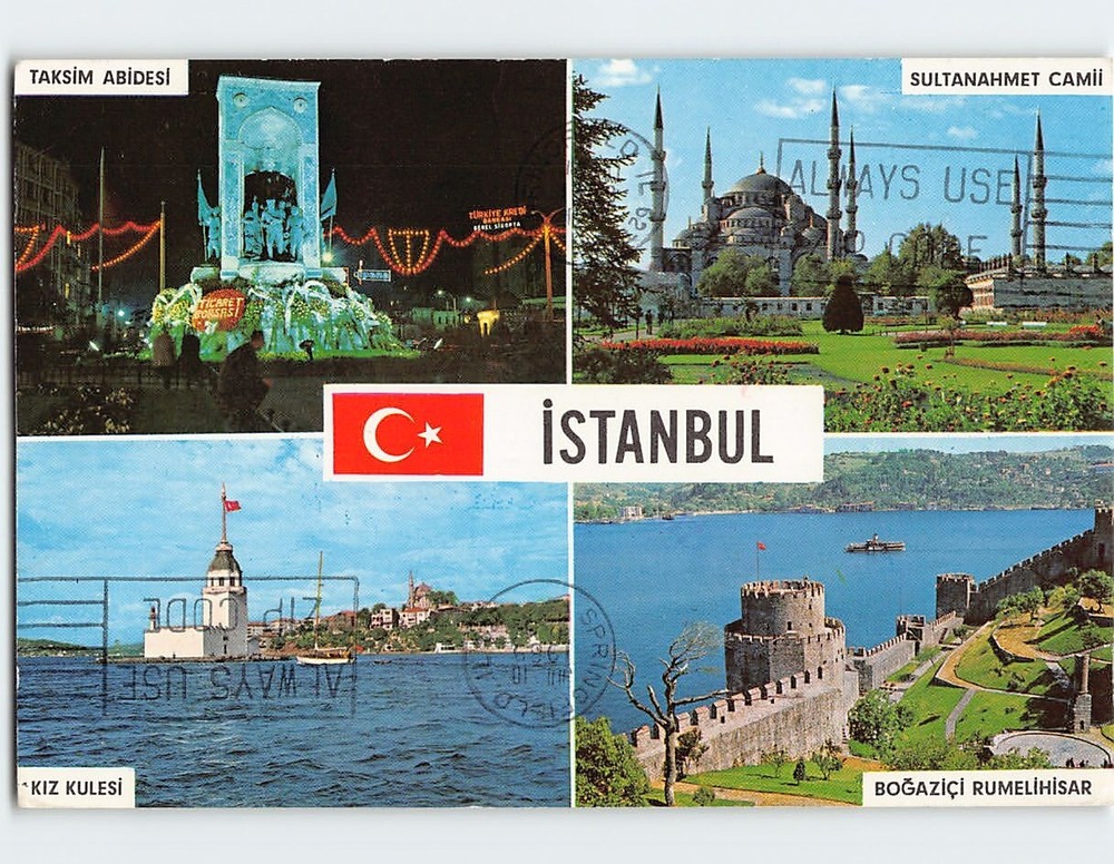 Postcard Scenes & Views Istanbul Turkey