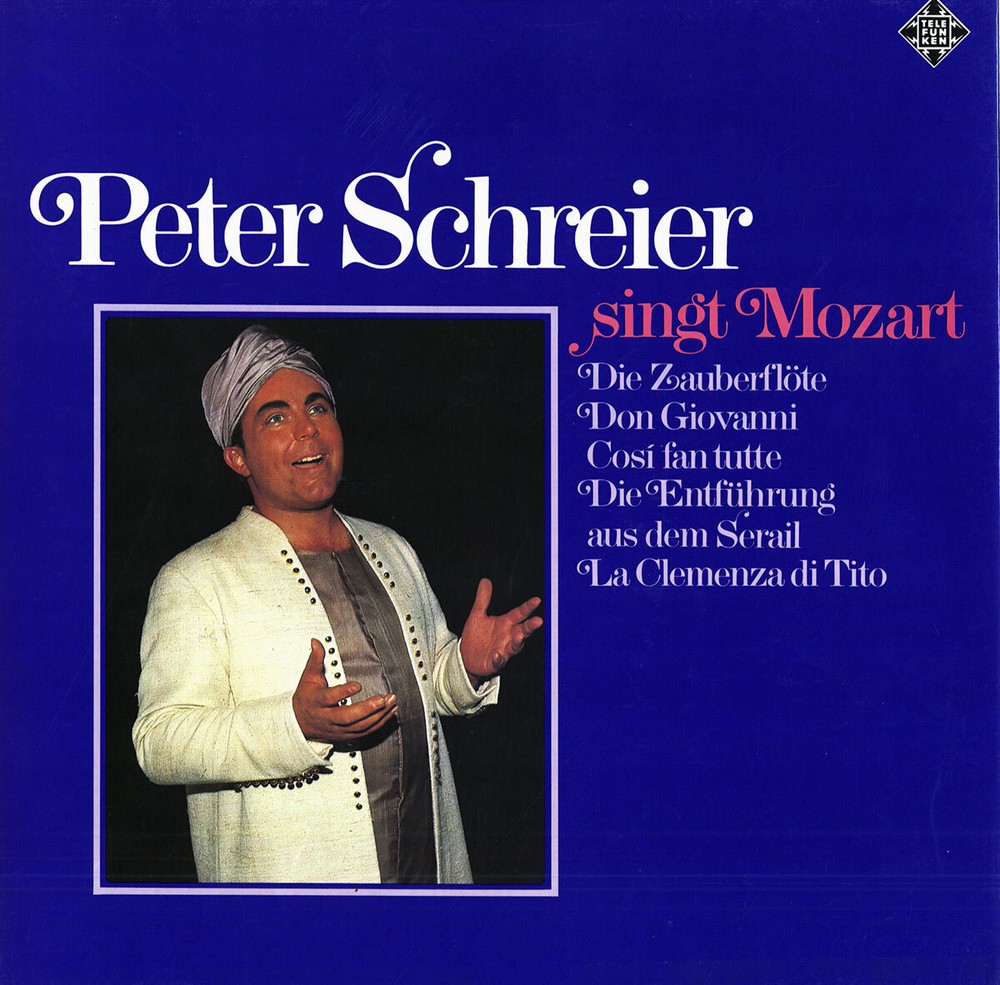 SCHREIER Peter MOZART Arias Magic Flute Don Giovanni Cosi fan tutte TELEFUNKEN
