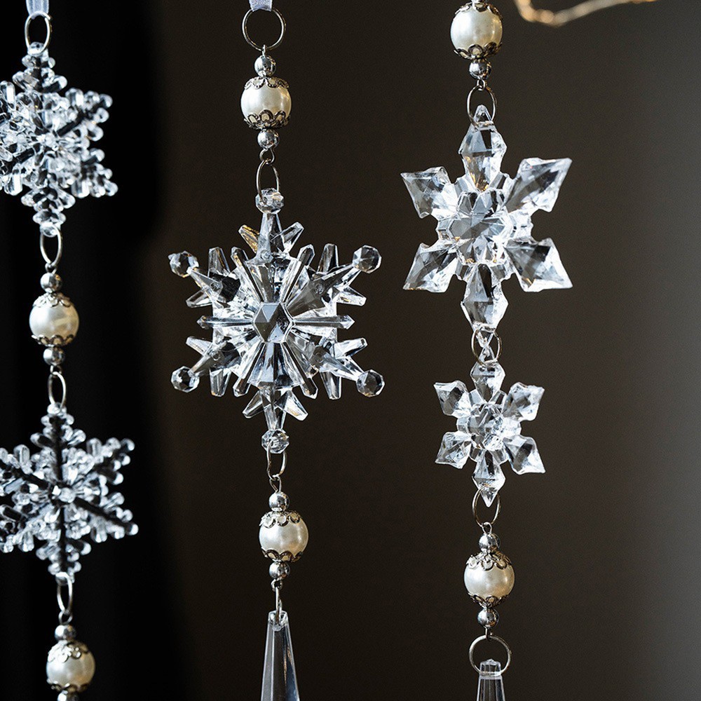 Christmas Tree Snowflake Ornaments Transparent Drop Christmas outgoing