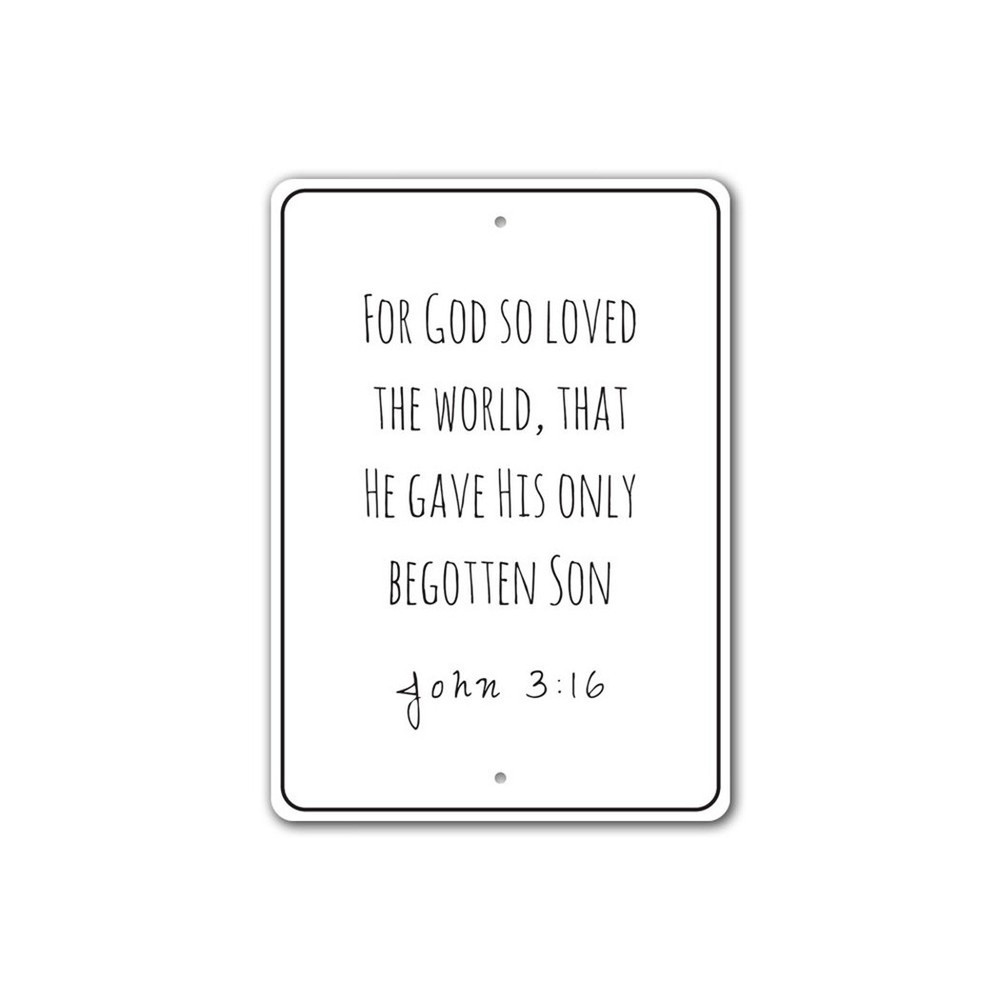 Bible Verse Sign, Good News Sign, Christians Scripture Wall Decor Metal Sign