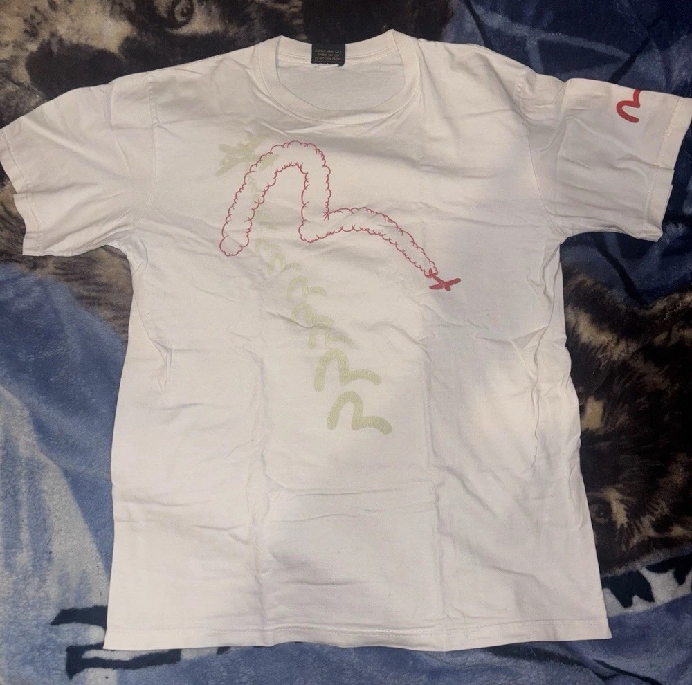 VINTAGE 1990s EVISU RARE KAMIKAZE TEE BUDDHA