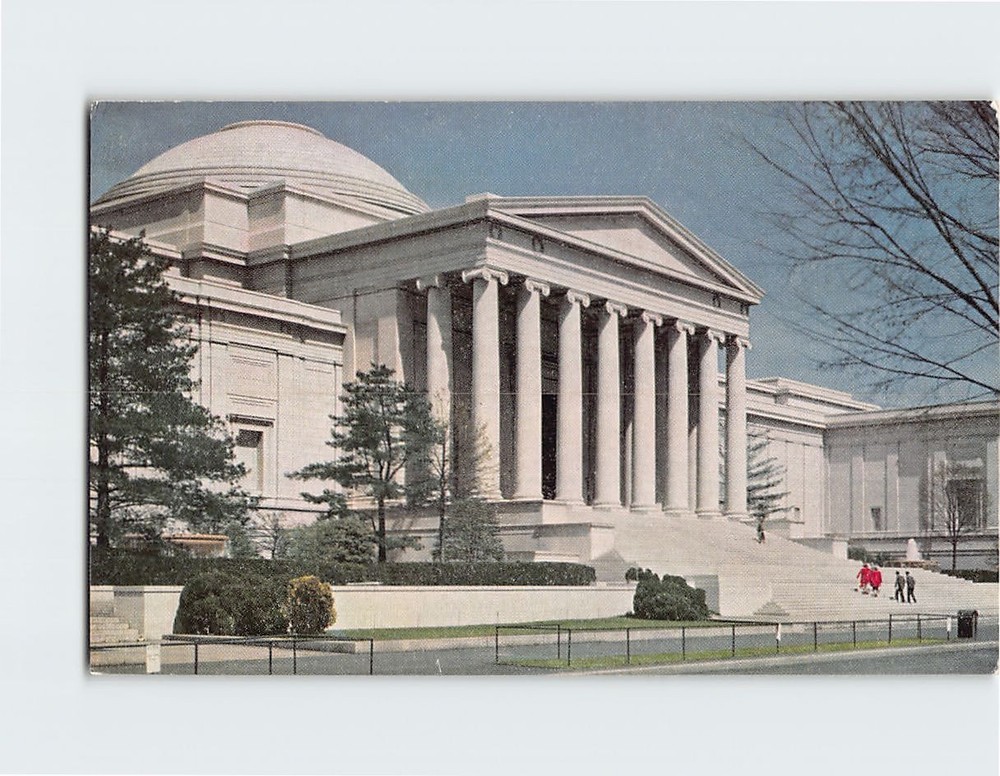 Postcard View Of Mall Entrance Looking East National Gallery Of Art DC USA