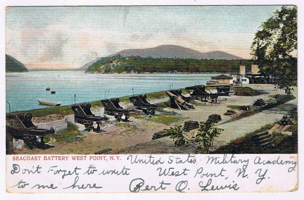 Postcard West Point New York Seacoast Battery 1906