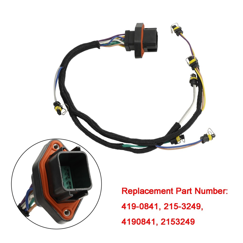 419-0841 215-3249 Fuel Injector Wiring Harness Fit For CAT C9 Engine 330D 336D