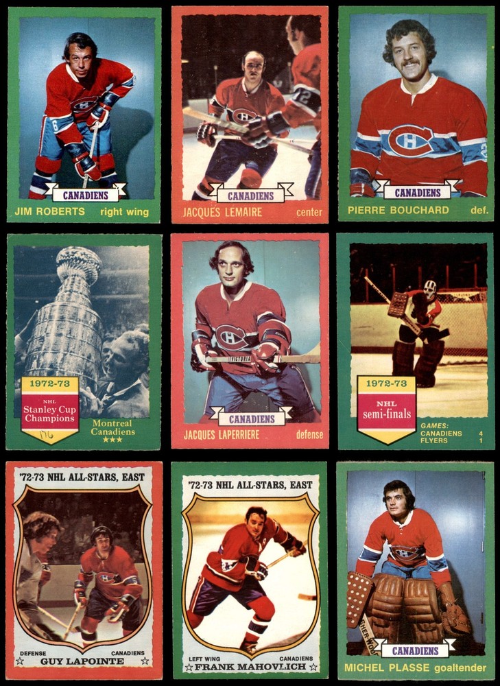 1973-74 O-Pee-Chee Canadiens Near Team Set 6 - EX/MT 7168587 (13 / 20 cards)