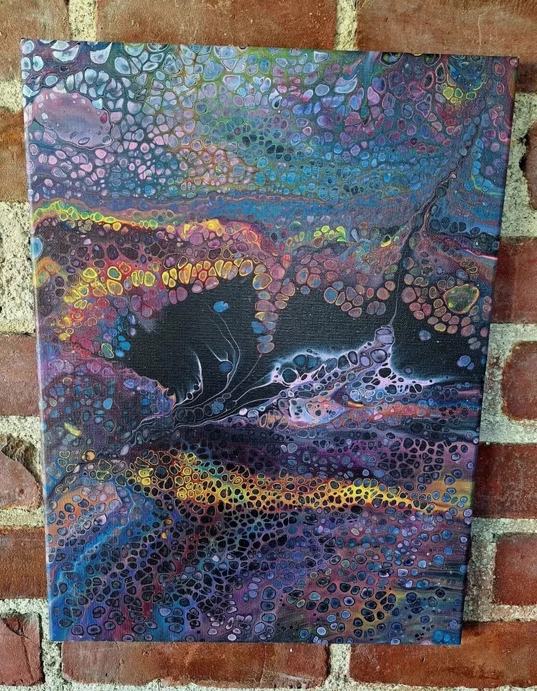 Original Acrylic Painting Abstract Art signed canvas