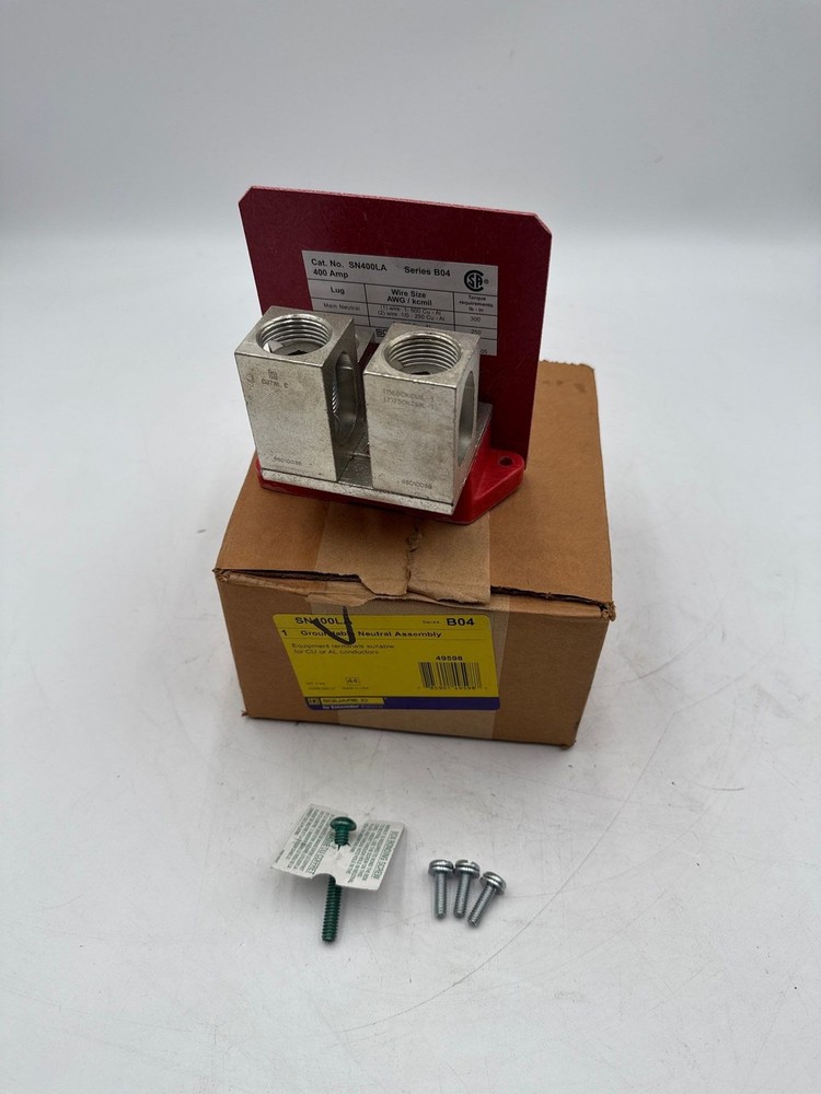 Square D SN400LA Series B04 Groundable Neutral Assembly 400 AMP 1AWG to 250kcmil