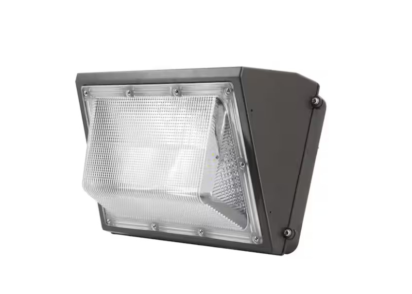 120-Watt Integrated LED Bronze Dusk to Dawn Wall Pack Light, 5000K