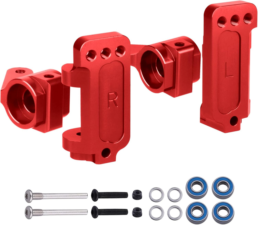 Aluminum Caster Blocks C-Hubs & Steering Blocks Knuckles for Traxxas 1/10 2WD Sl