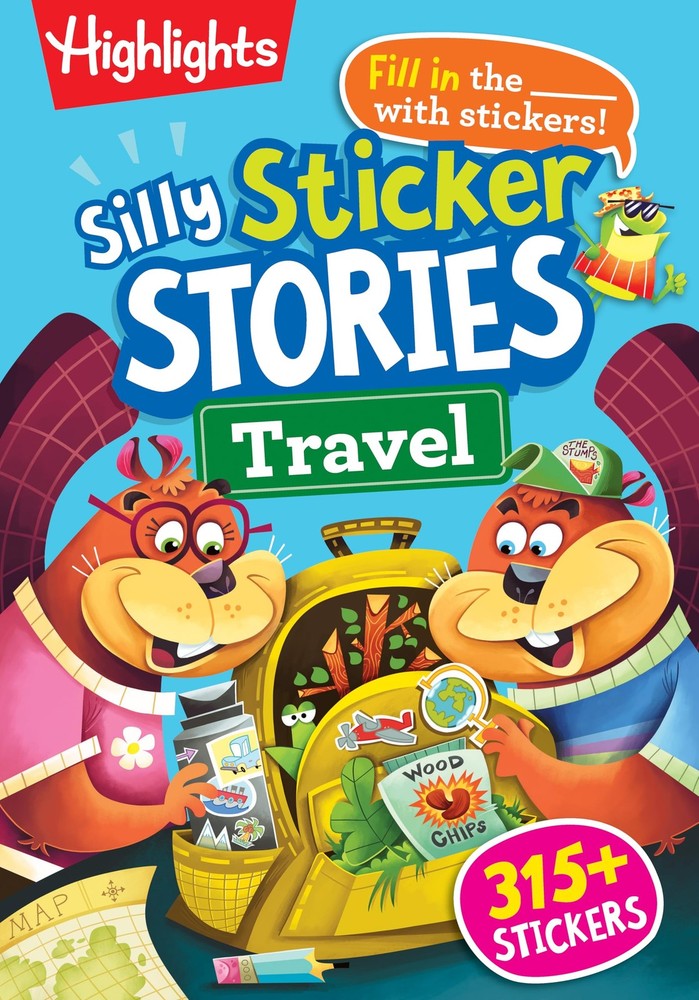 Silly Sticker Stories: Travel: Sticker Book for Kids 69 with Hidden Pictures Pu,