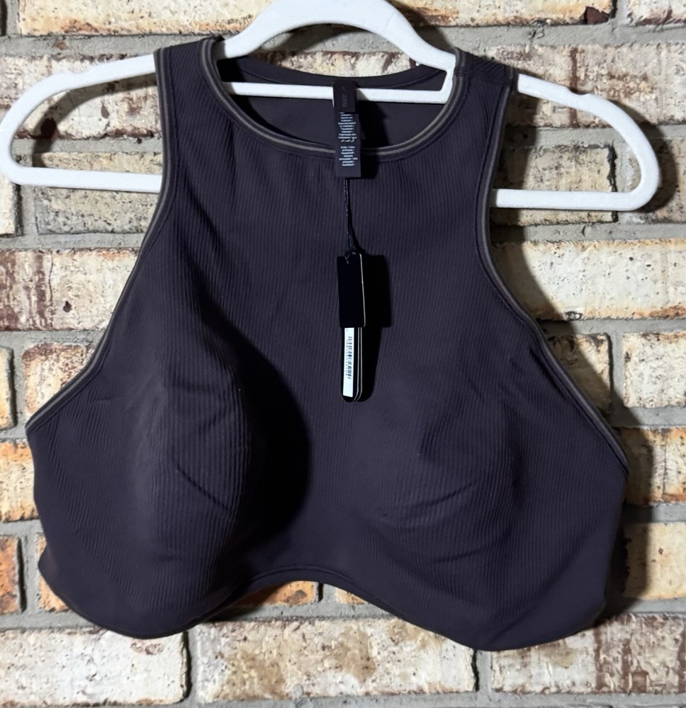 Nike Skims Ribbed Seamless Racerback Sports Bra 4X Phoenix/Truffle