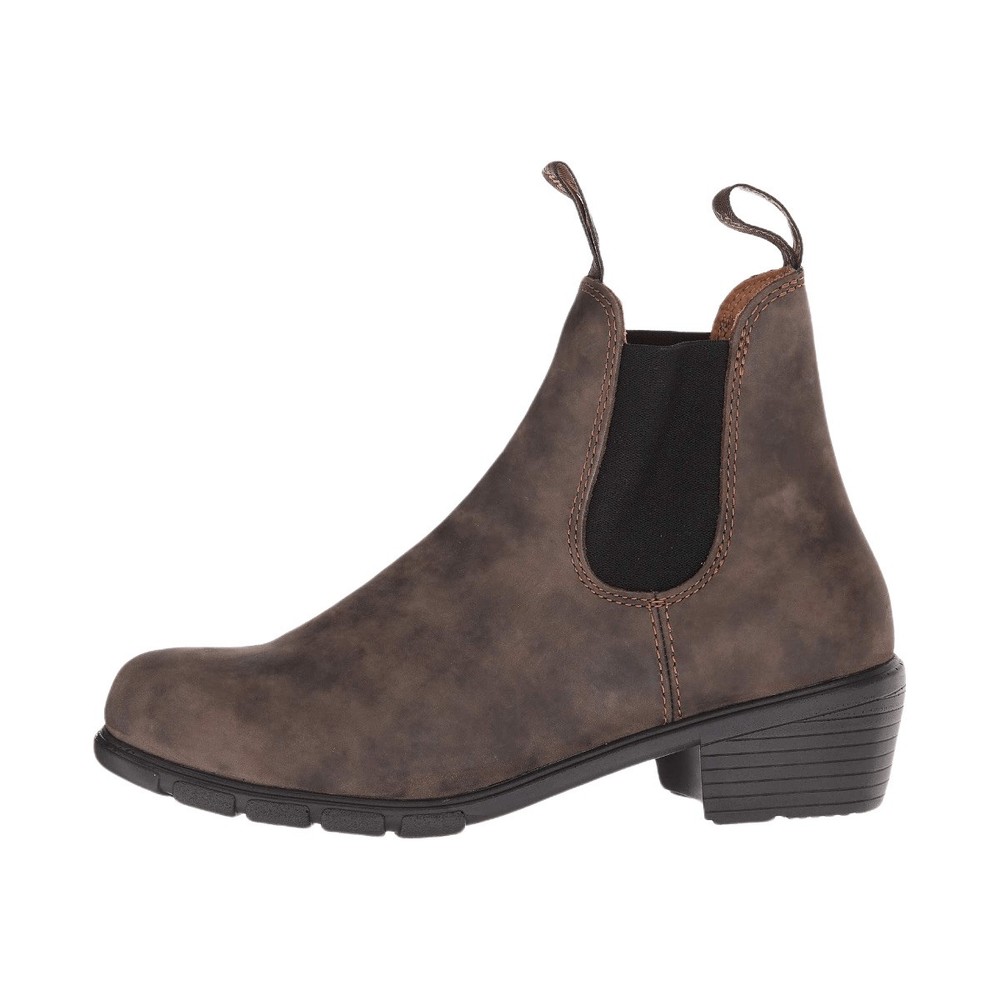 Blundstone Rustic Brown Heeled Chelsea Boots Size 6