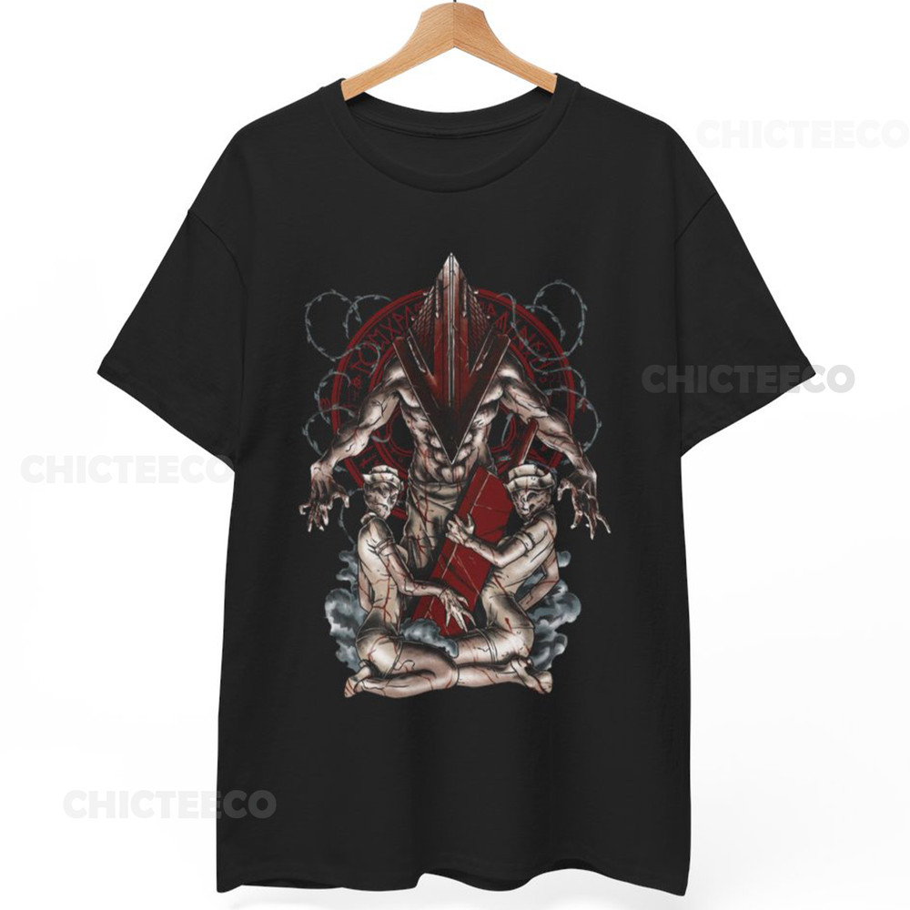 Pyramid Head Silent Hill 2 T-Shirt Psychological Horror Video Game Unisex Tee