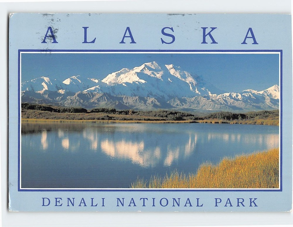 Postcard Mt. McKinley Denali National Park Alaska USA