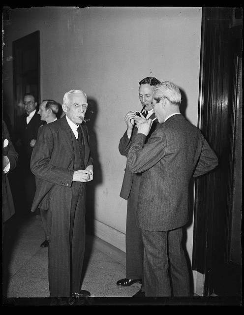 Photo:Andrew W. Mellon 1936 Men Smoking Indoor Portrait