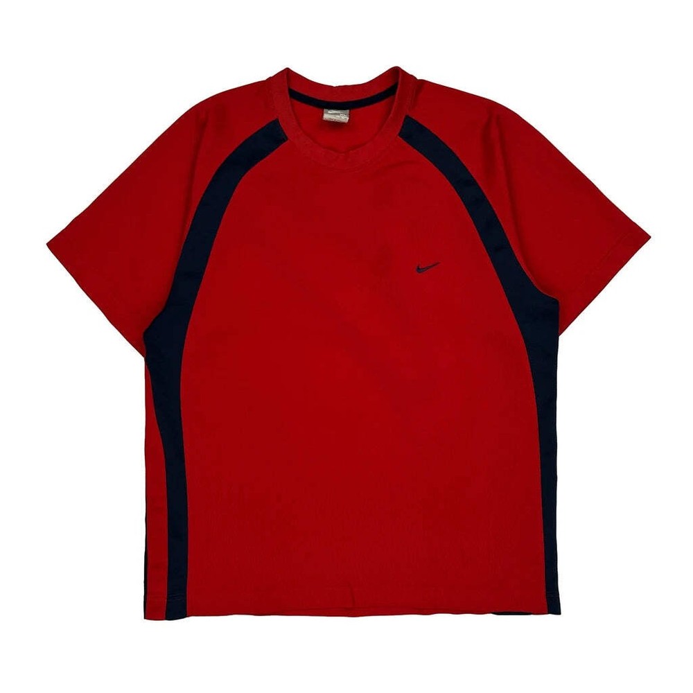Nike T-Shirt - XL Navy Polyester