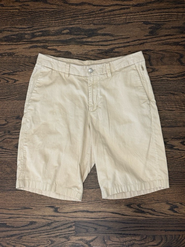 Lululemon Commission Shorts Men’s Size 31 Khaki Classic Fit Chino Golf Shorts