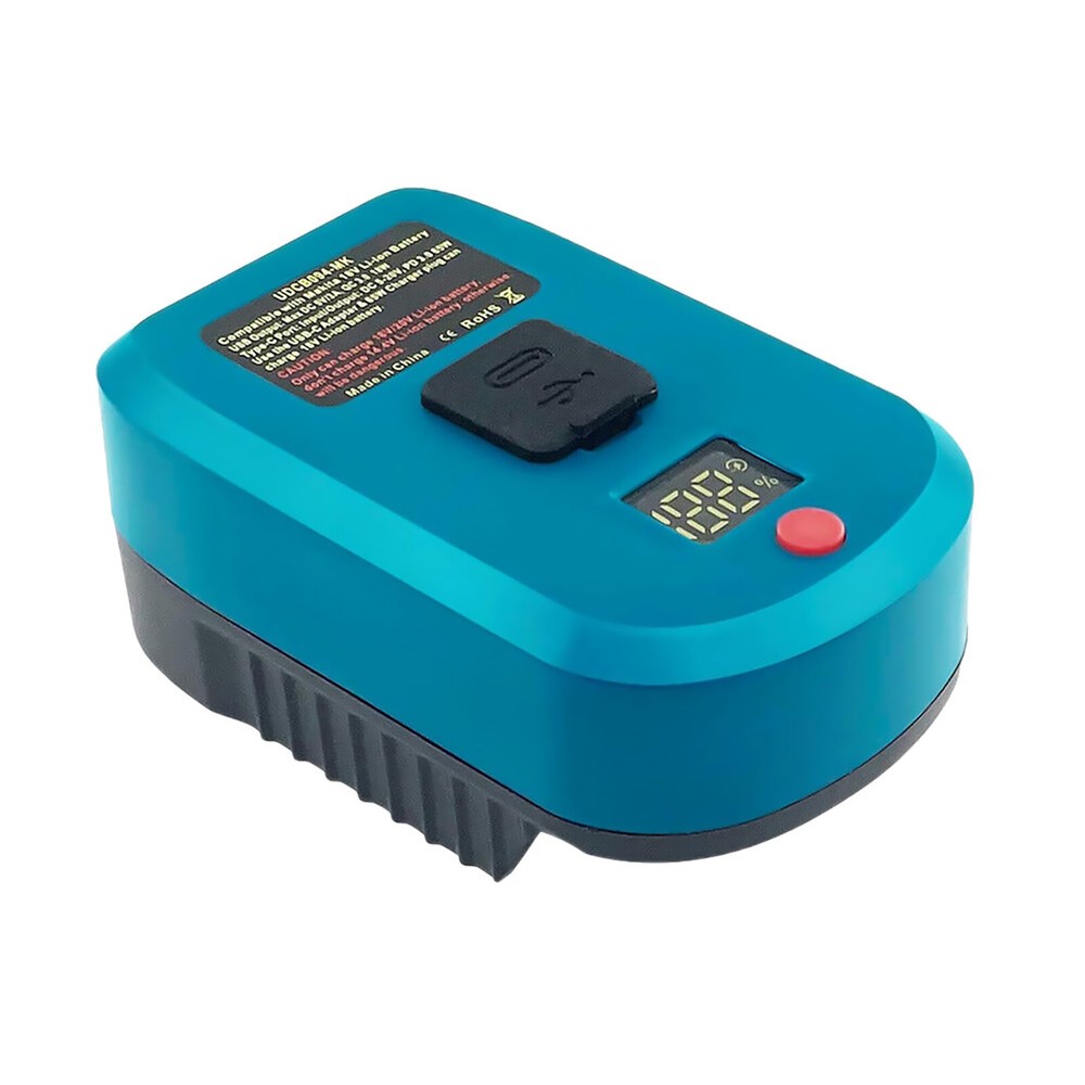 Efficient 65W Fast Battery Charger Adapter USB-A & Type C For Makita Battery