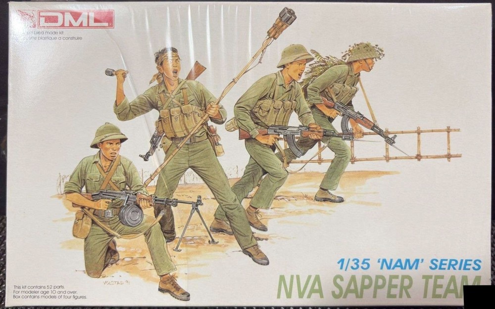 DML NVA Sapper Team - Plastic Model Military Figure - 1/35 Scale - #3308