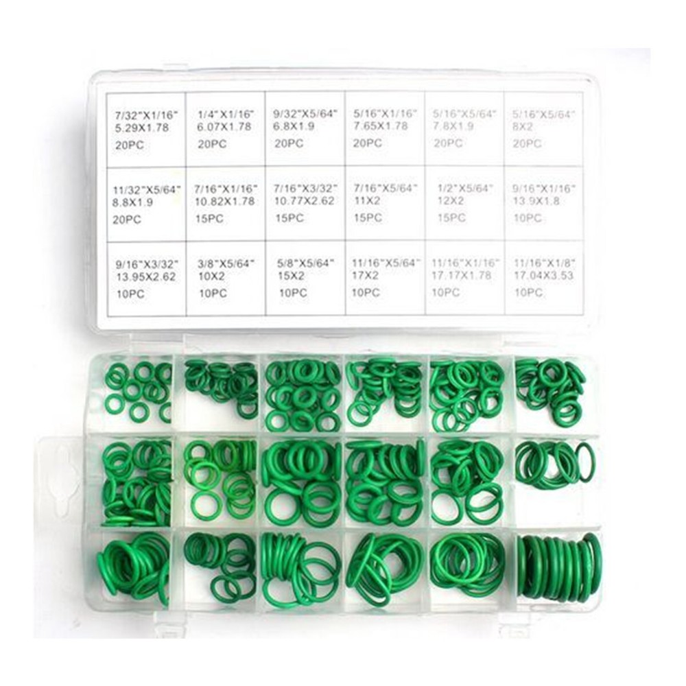 270PC 18 Sizes Air Conditioning O-Ring Gasket Seals Washer Rapid Seal Repair Kit