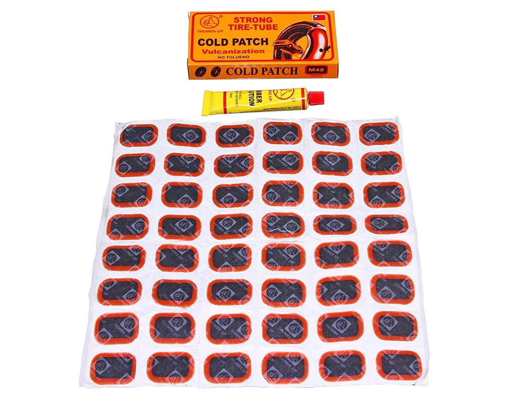 Bike Bicycle Tube Tire Tyre Cold Patch Repair Kit Puncture Repair 3208