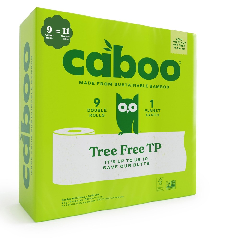 Tree Free Septic Safe 2-Ply Quick Dissolving Bath Tissue 9 Double Rolls