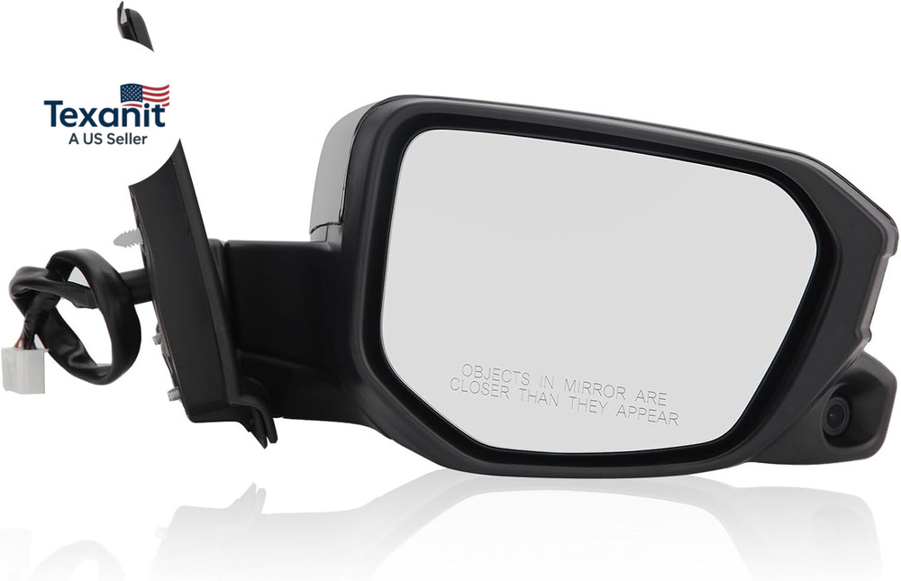 Passenger Side View Mirror Compatible with 2016-2021 Honda Civic Power Heated wi