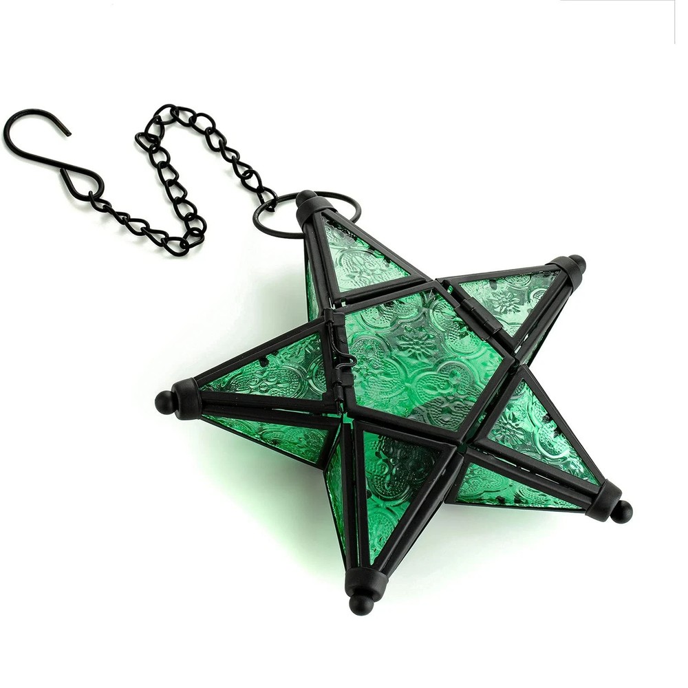 Star Hanging Decor Decorative Lantern Candle Holder Morrocan Decorations