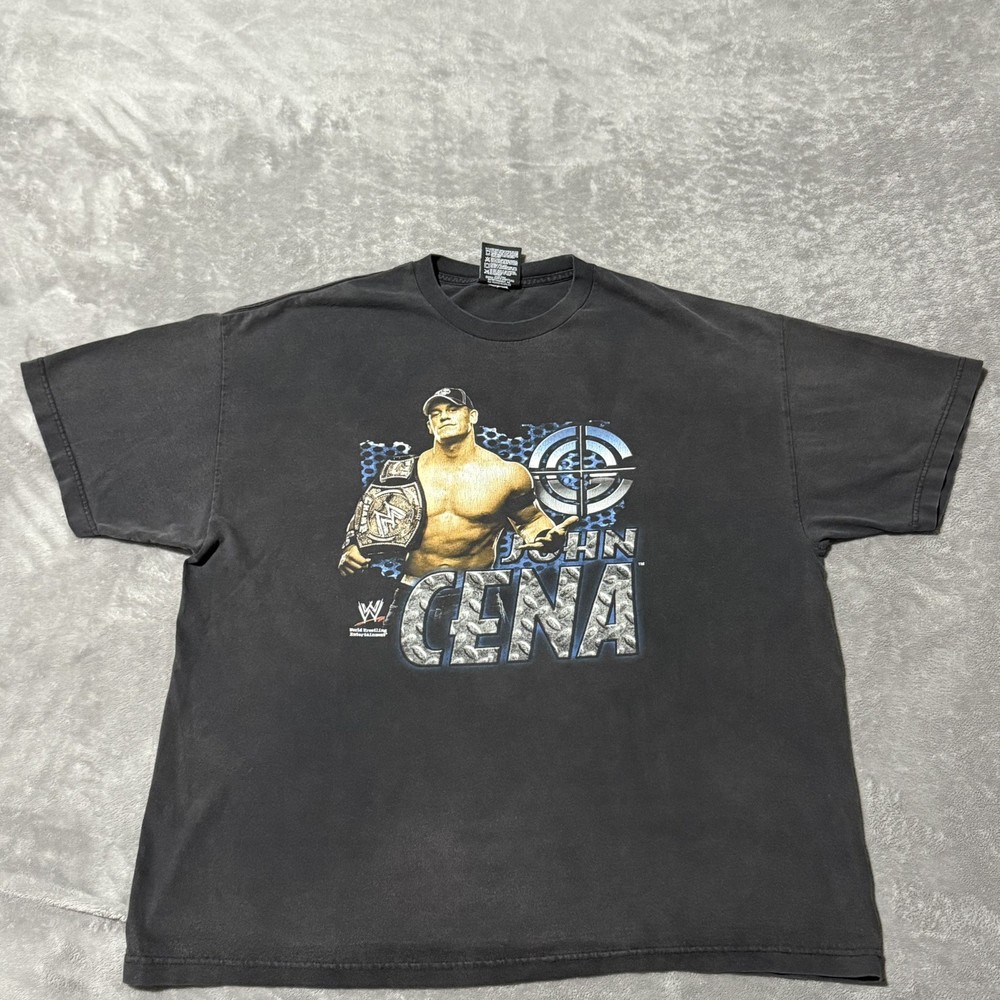 Vintage Y2K John Cena WWE Graphic Wrestling T Shirt Men’s 2XL