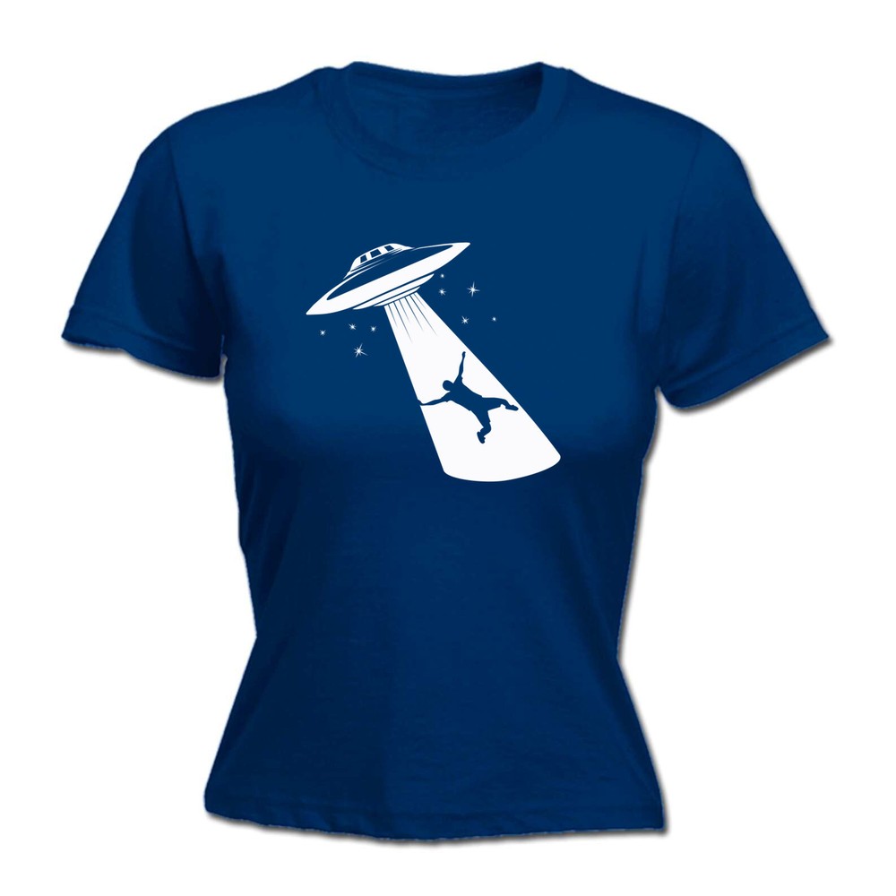 Ufo Abduction White - Womens T Shirt Funny T-Shirt Novelty gift tshirt