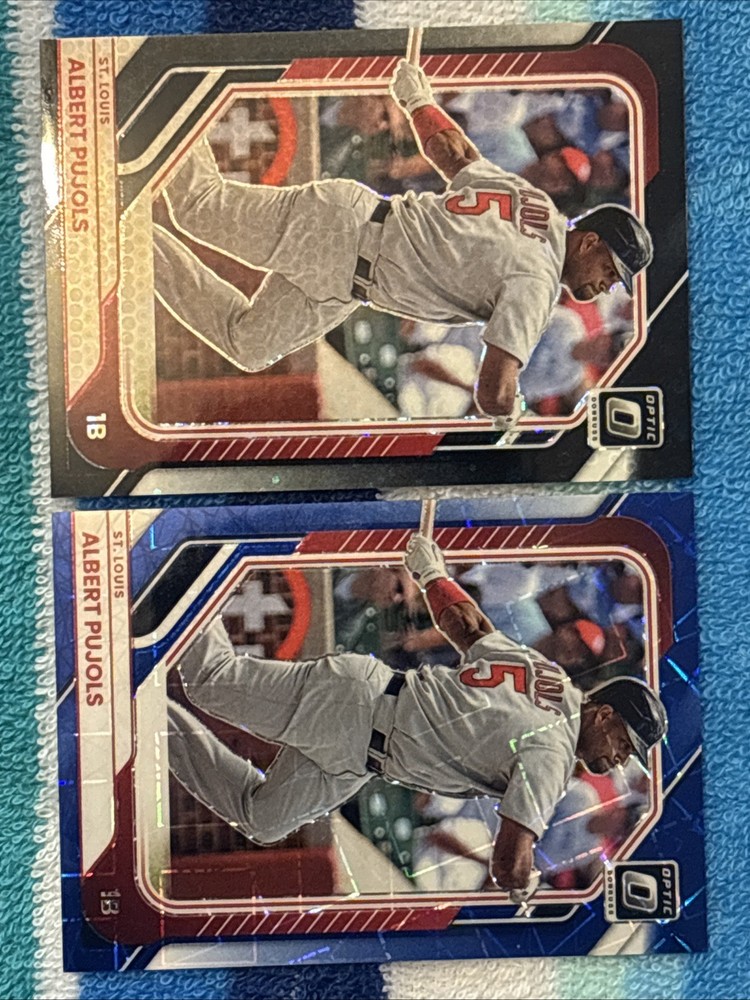 2026 Panini Donruss Optic Baseball 2 Card Albert Pujols Prizm Lot - St Louis