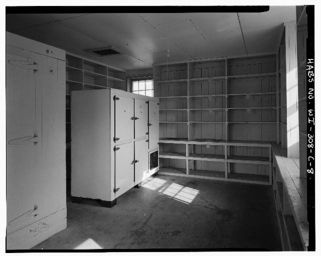 8. VIEW STOREROOM, SOUTH WALL - Fort McCoy, Building T-635, Sparta, Monroe