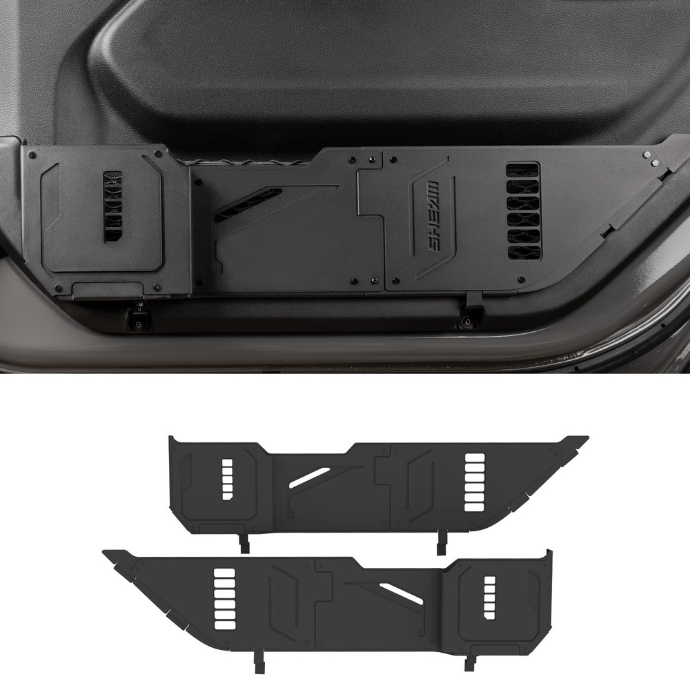 Metal Front Door Pocket Storage Box Compatible with 2018-2025 Jeep Wrangler J...