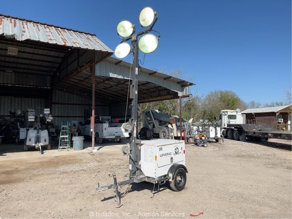 2018 Generac Magnum MLT3060K Towable Light Tower Generator Kubota Diesel bidadoo