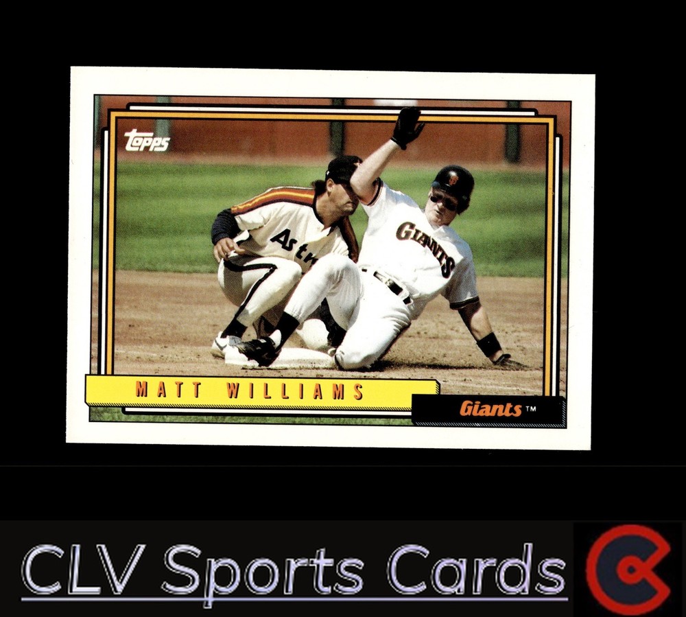 San Francisco Giants Matt Williams #445 Topps Baseball Near Mint or Better