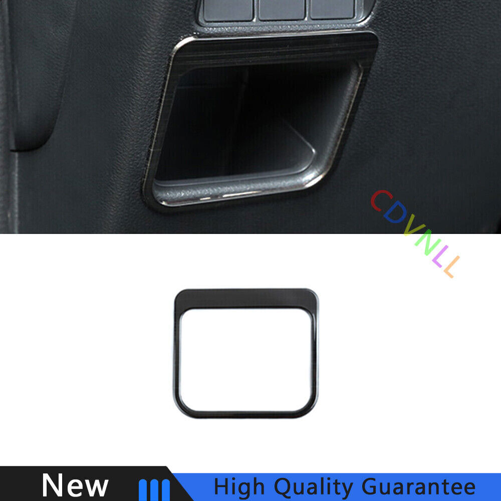 For Honda CRV CR-V 2017-2022 Black Titanium Middle Console Storage Box Trim 1PCS