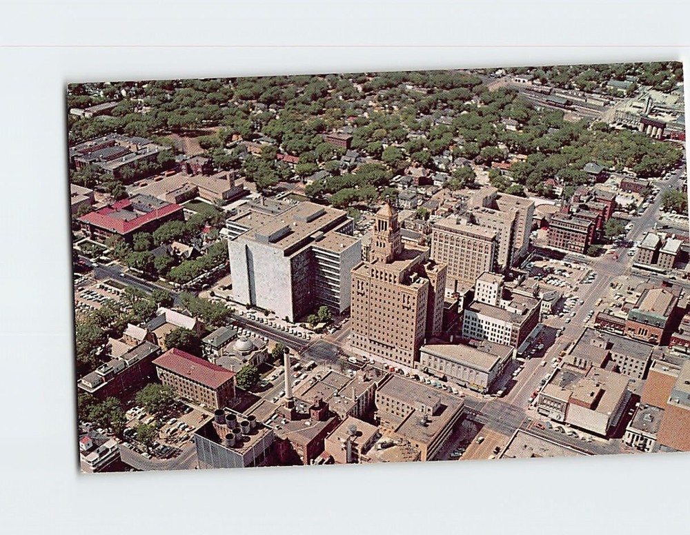 Postcard Aerial View Rochester Minnesota USA