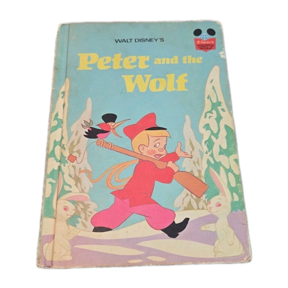 Disney, Peter and the Wolf - Hardcover book club 1974 -ISBN 0394825632