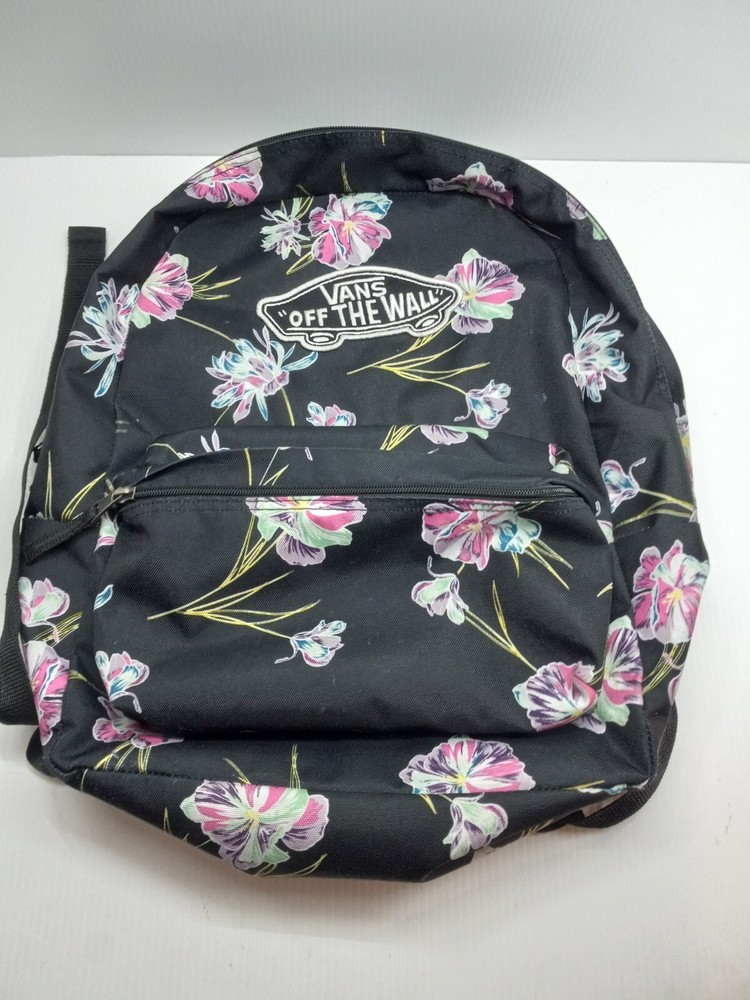 VANS Off The Wall Flower Print Backpack 18x15