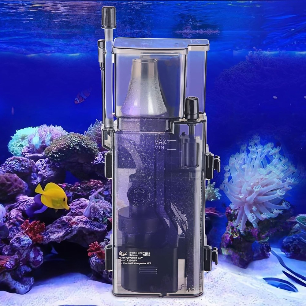 Aquarium Protein Nano Skimmer for Saltwater Fish 50-80 Gallon Tank Filter Pump