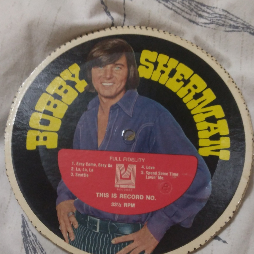 Bobby Sherman Bobby Sherman! Vinyl Record Single 33 RPM Metromedia Full-Fidelity
