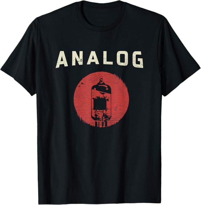 Vacuum tube amp analog vintage retro 80's 90's t shirt
