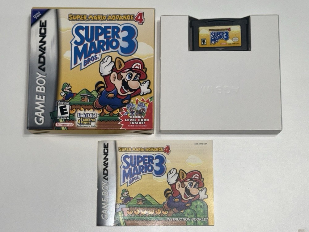 GBA Super Mario Advance 4: Super Mario Bros 3 Game Boy Advance